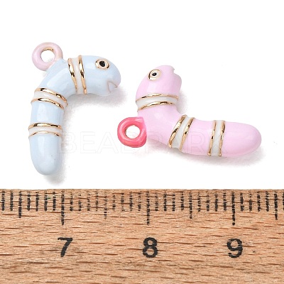 Alloy Enamel Pendants AL-CBA61EE-09-1