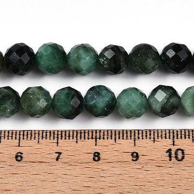 Natural Fuchsite Beads Strands G-S345-8mm-33-1