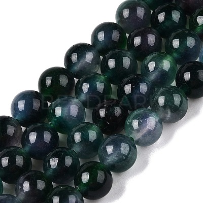 Dyed Natural White Jade Beads Strands G-T138-8mm-210-2-1