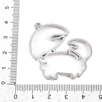 Zinc Alloy Open Back Bezel Pendants PALLOY-D580-05P-J-1