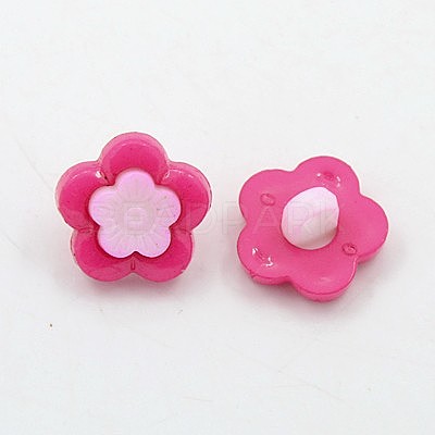 Acrylic Shank Buttons BUTT-E089-05-1