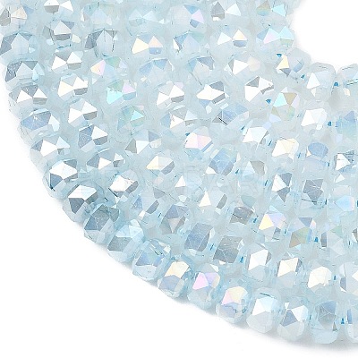 Imitation Jade Glass Beads Strands EGLA-F167-03A-09-1