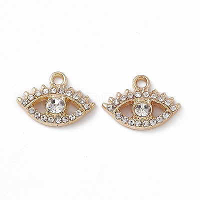 Alloy Rhinestone Pendants PALLOY-P287-06G-01-1