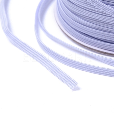 1/4 inch Flat Braided Elastic Rope Cord EC-R030-5mm-01-1