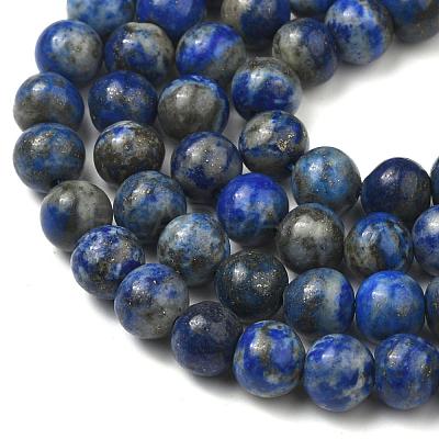 Natural Lapis Lazuli Bead Strands G-G953-01-8mm-1