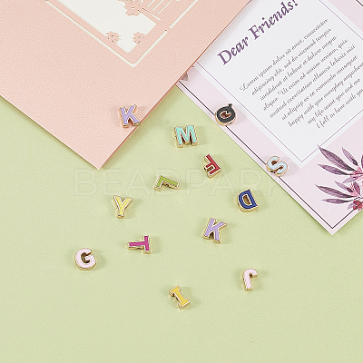 Alloy Enamel Slide Charms ENAM-CJ0001-25-1