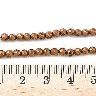 Electroplate Synthetic Magnetic Hematite Beads Strands G-A263-B01-02E-1