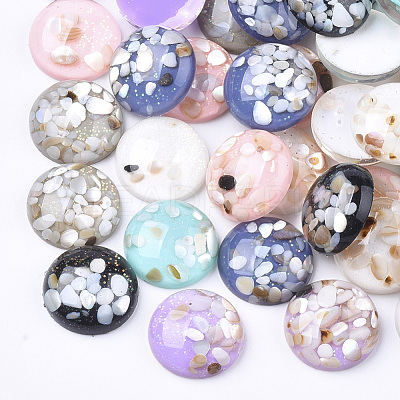 Translucent Resin Cabochons RESI-S364-44C-M-1