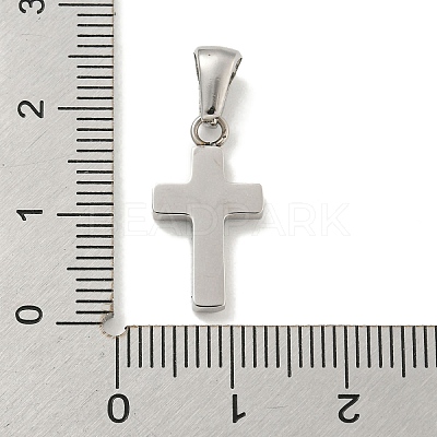 304 Stainless Steel Cubic Zirconia Pendants STAS-C102-04A-P-1
