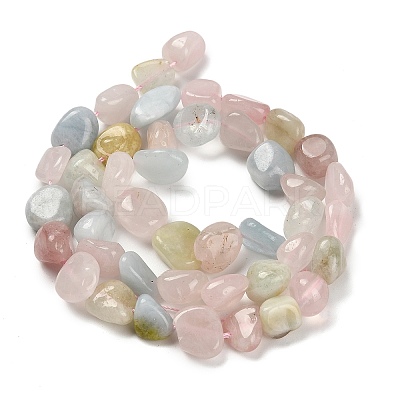 Natural Morganite Beads Strands G-P497-01E-33-1