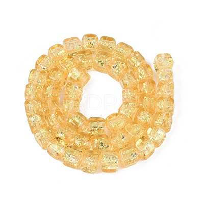 Handmade Foil Glass Beads Strands FOIL-Q002-04H-1