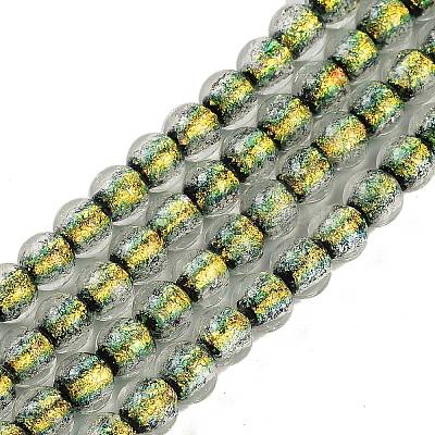 Handmade Foil Lampwork Beads Strands FOIL-K003-06A-11-1