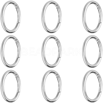10Pcs Zinc Alloy Spring Gate Rings FIND-SP0004-31P-1
