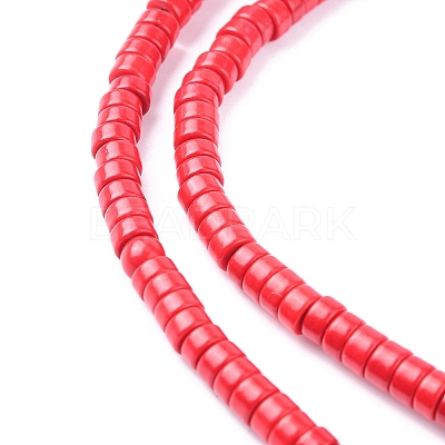 Synthetic Turquoise Beads Strands TURQ-G110-6x3mm-01-1