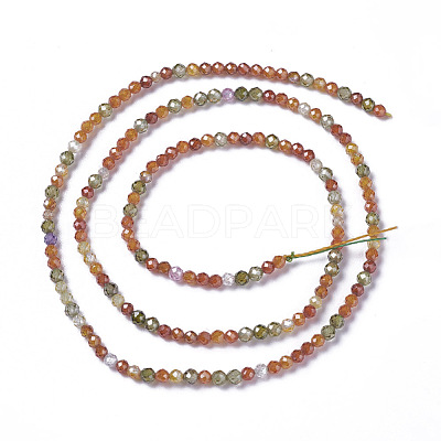 Cubic Zirconia Beads Strands G-F596-48A-3mm-1