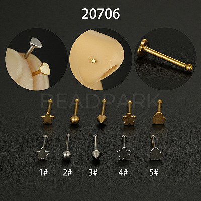 316L Surgical Stainless Steel Nose Bone Rings WG3D14E-03-1