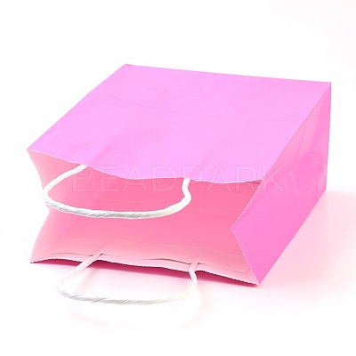 Pure Color Kraft Paper Bags AJEW-G020-A-02-1