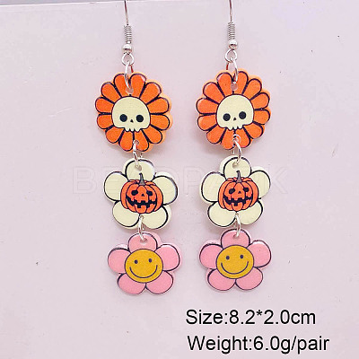 Halloween Acrylic Dangle Earrings FS-WG50B17-11-1