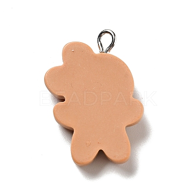Christmas Opaque Resin Pendants X-RESI-G043-B09-1