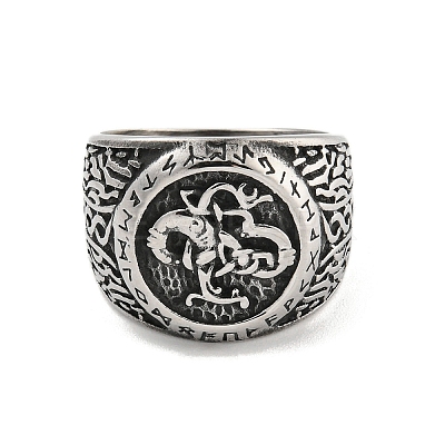 304 Stainless Steel Ring RJEW-B055-04AS-08-1
