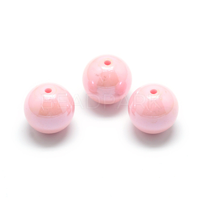 Pearlized Style Acrylic Beads MACR-S826-10mm-C-1