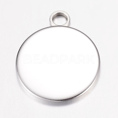 Tarnish Resistant 304 Stainless Steel Pendant Cabochon Settings LS-STAS-G071-46P-1