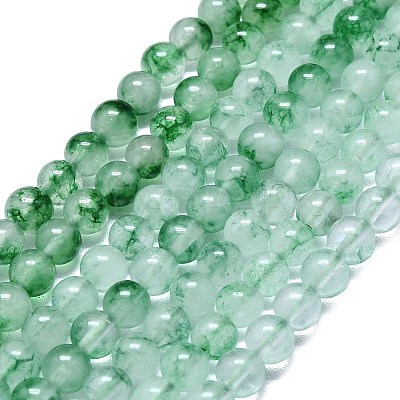 Natural Malaysia Jade Beads Strands G-L645-C01-6mm-14-1