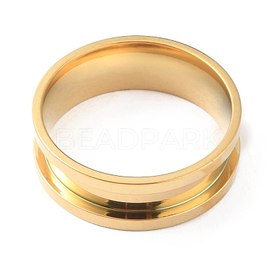 201 Stainless Steel Grooved Finger Ring RJEW-WH0004-32F-G-1
