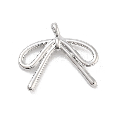 Brass Pave Clear Cubic Zirconia Pendants KK-Z061-20P-01-1