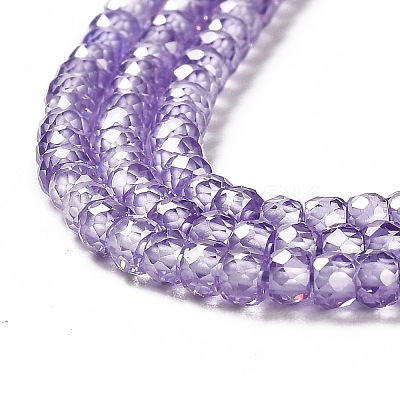 Cubic Zirconia Bead Strands ZIRC-G001-01H-1