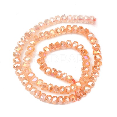 Imitation Jade Glass Beads Strands EGLA-F167-03A-03-1