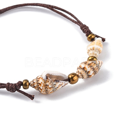 Natural Shell Beaded Bracelets BJEW-PH01449-1