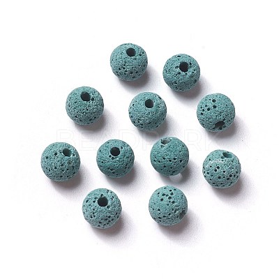 Unwaxed Natural Lava Rock Beads X-G-F325-8mm-A05-1