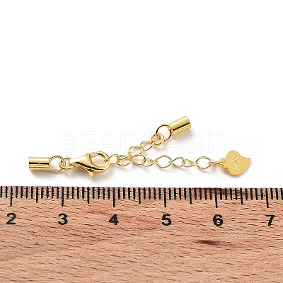 925 Sterling Silver Curb Chain Extender STER-G039-03C-G-1