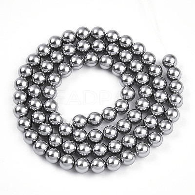 Baking Paint Pearlized Glass Pearl Bead Strands HY-N002-5mm-A01-1