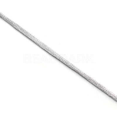 Polyester Satin Rattail Cord OCOR-WH0066-43E-1