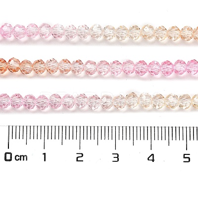 Transparent Painted Glass Beads Strands X-DGLA-A034-T3mm-A20-1