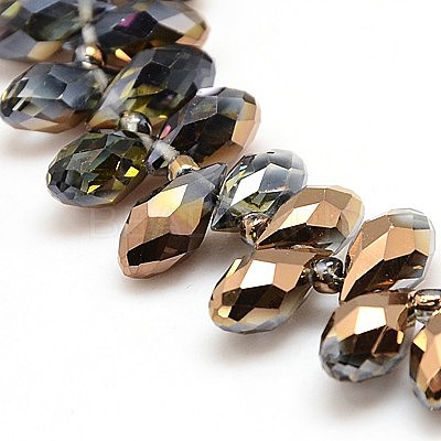 Electroplate Glass Beads Strands EGLA-J031-H06-1