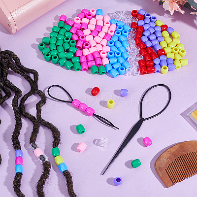 560Pcs 8 Colors Plastic Beads KY-PH0002-31-1