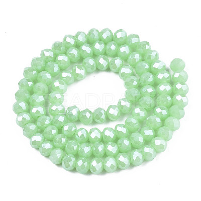 Electroplate Glass Beads Strands EGLA-A034-J10mm-A05-1