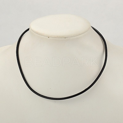 Cowhide Leather Necklace Making AJEW-JW00001-06-1