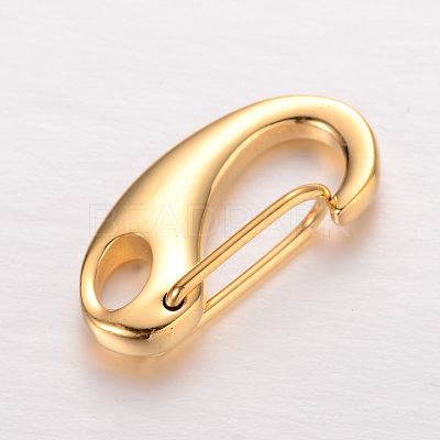 Smooth Surface 304 Stainless Steel Keychain Clasp Findings STAS-I038-FF-1