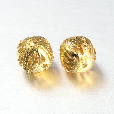 Cube Iron Filigree Beads IFIN-N3295-04-1