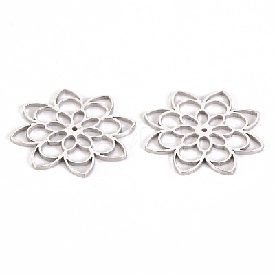 Non-Tarnish 304 Stainless Steel Filigree Joiners Links STAS-S116-186P-1