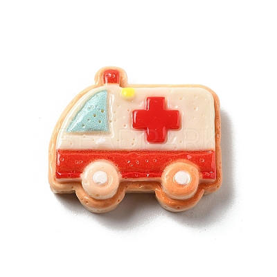 Vehicle Theme Opaque Resin Cabochons LS-RESI-C056-03D-1