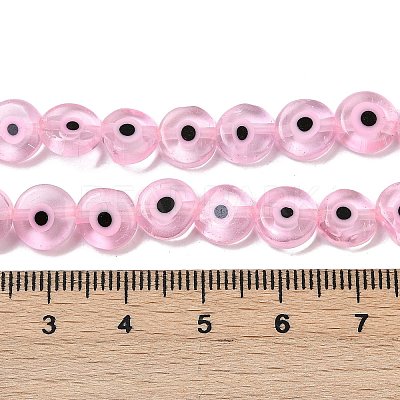Handmade Evil Eye Lampwork Beads Strands LAMP-G164-10B-06-1