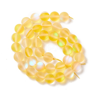 Synthetic Moonstone Beads Strands G-E573-01C-02-1