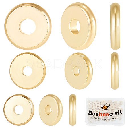 Beebeecraft 60Pcs 3 Style Brass Beads KK-BBC0003-56G-1