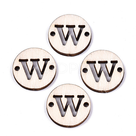 Unfinished Natural Poplar Wood Links Connectors WOOD-S045-140A-01W-1