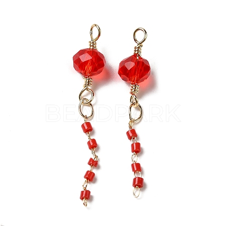 Glass Pendants KK-P242-05G-1